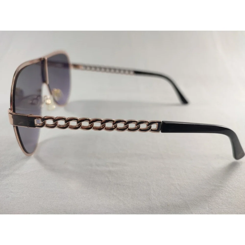 Jessica Simpson HHJSOP0719-D GLDOX‎ Gold Shield Sunglasses Purple Gradient Lens